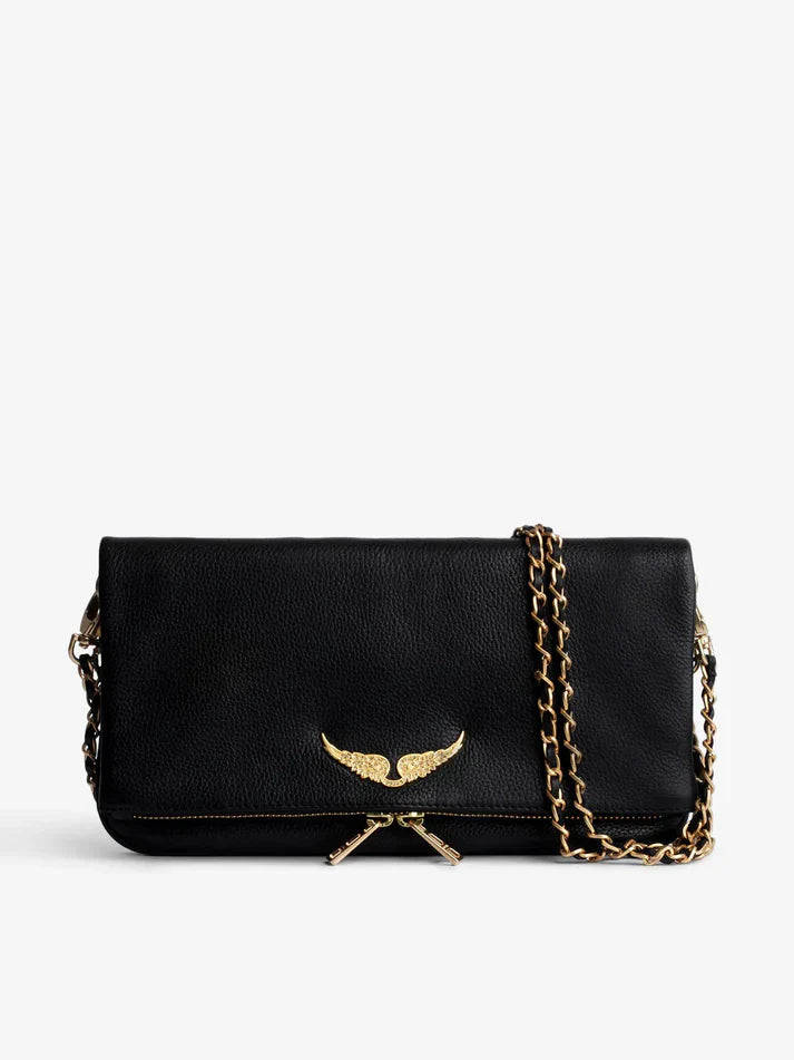 Zadig & Voltaire - Sac rocky noir doré femme