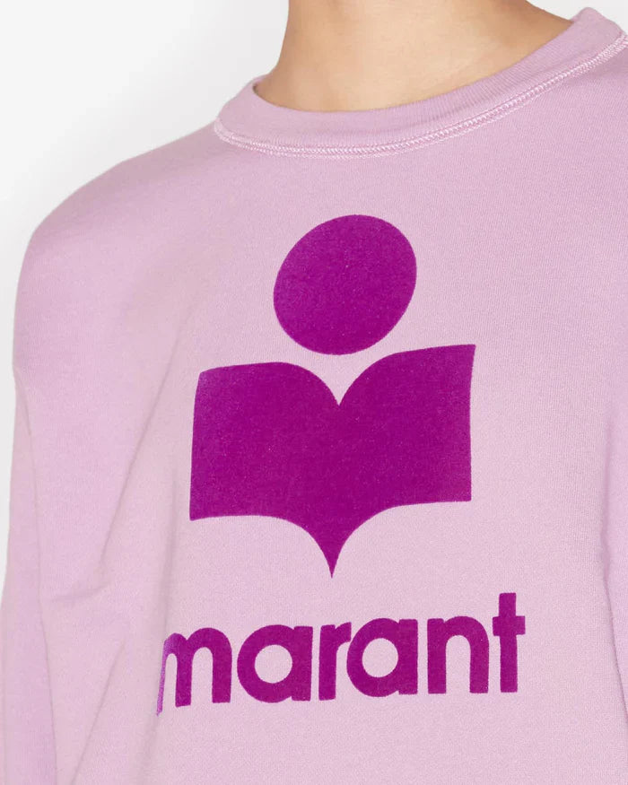 Isabel Marant - Pull à logo rose-lilas femme