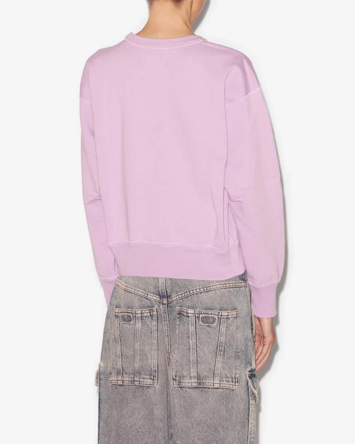 Isabel Marant - Pull à logo rose-lilas femme