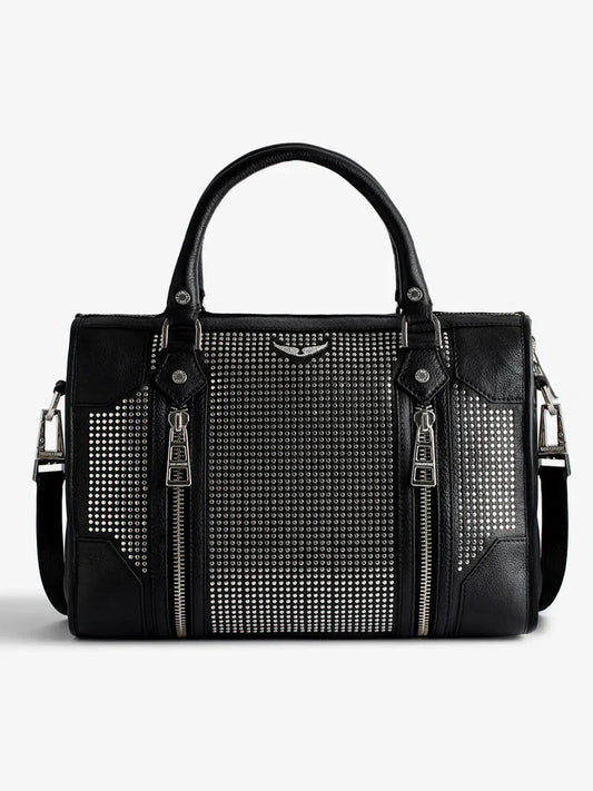 Zadig & Voltaire  -  Sac noir à clous femme